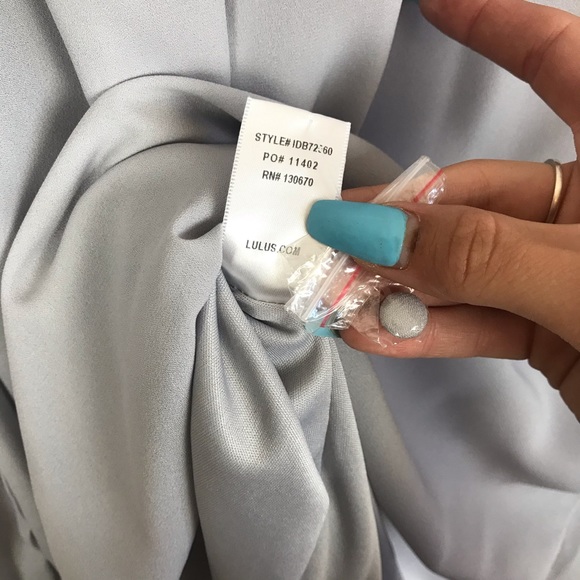 Sold///Lulus Grey Long Sleeve Dress Women’s - Picture 6 of 7